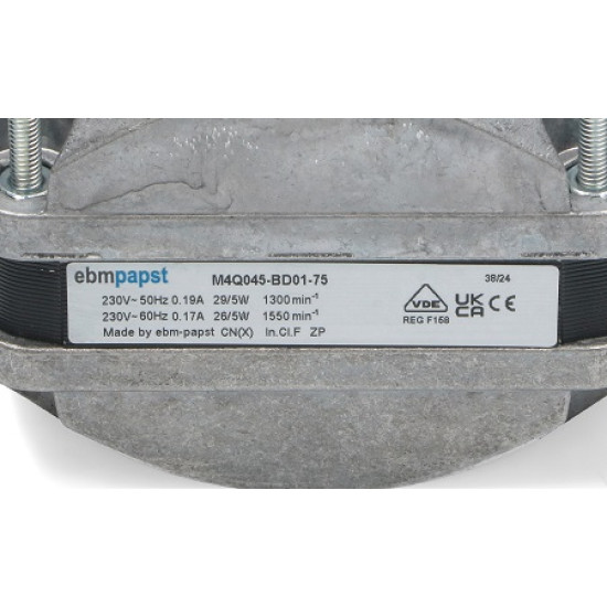 Square shaded-pole motors 5 W/29 EBM TRANS 220V Square shaded-pole motors 5 W/29 EBM TRANS 220V