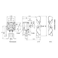 Square shaded-pole motors 16W/60 EBM TRANS 220V(MOTER)