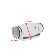 TD SILENT 500/150 2-Speed Duct Fan S&P