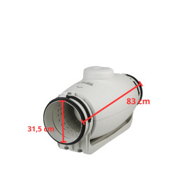 ΑΝΕΜΙΣΤΗΡΑΣ ΚΑΝΑΛΙΟΥ TD SILENT 2000/315 3 ΤΑΧΥΤΗΤΩΝ 220/240V 50/60Hz N8 S&P