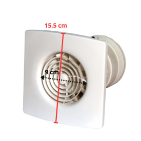 ANEMΙΣΤΗΡΑΣ ΜΠΑΝΙΟΥ ''W.C'' SR100R BASIC SILENT Ø100 GREENWOOD