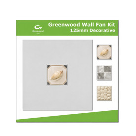 ANEMIΣΤΗΡΑΣ ΜΠΑΝΙΟΥ ''W.C'' D125TNL ΜΕ XPOΝΟΔΙΑΚΟΠΤΗ AFFRESCO DECORATIVE ''NATURAL'' Ø125 GREENWOOD