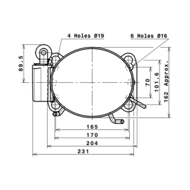 Compressor ML60TB, 1/4ΗΡ, R404(a), ELECTROLUX