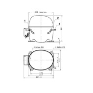 ΣΥΜΠΙΕΣΤΗΣ MX16TB 1/2ΗΡ HIGH R134 ELECTROLUX