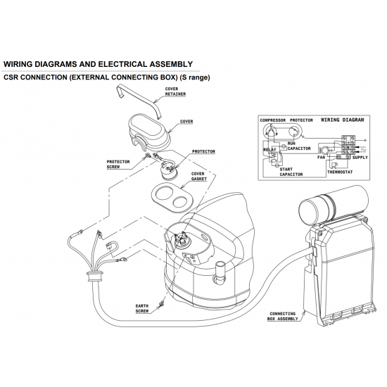 Compressor GS34TB, 1ΗΡ, R134(a), ELECTROLUX