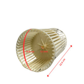 Turbine blade (with Ø12 mm hub) plain Ø148#225mm
