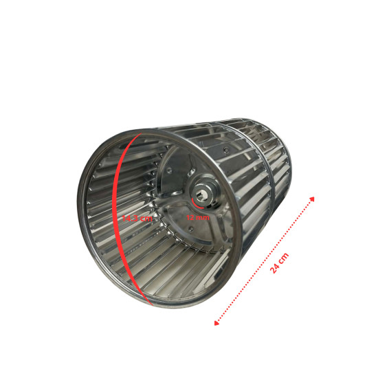 Turbine-blade-f12mm-hub-f240-146mm-Centrifugal-EURO