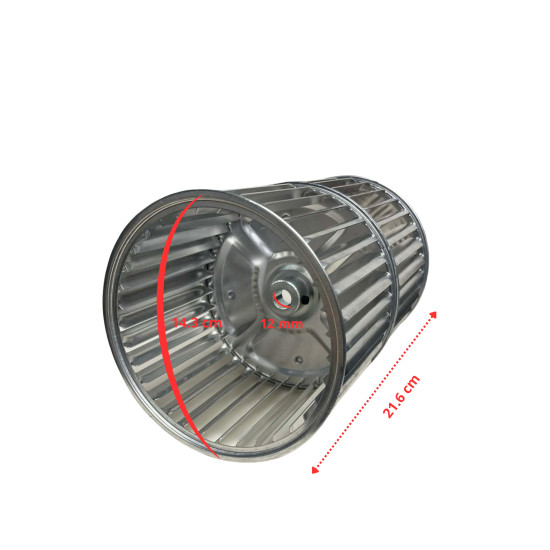 Turbine-blade-f12mm-hub-f216-146mm-Centrifugal-EURO