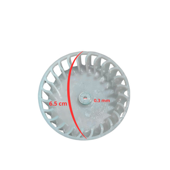 Plastic-turbine-impeller-wheel-FB-250-f3mm-shaft-diameter-SUPCO
