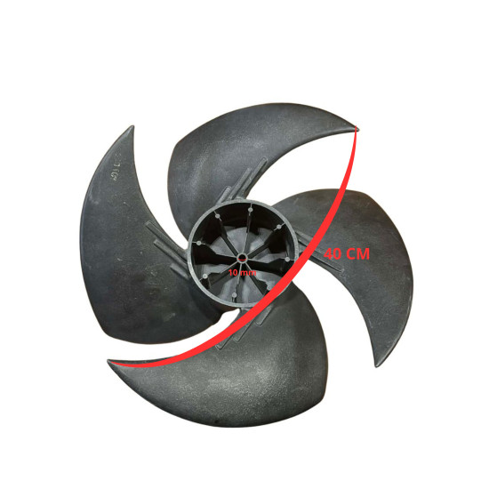 Fan-axial-impeller-left-hand-rotation-air-conditioner-outdoor-unit-CCW-400-f40-10mm-shaft-diameter