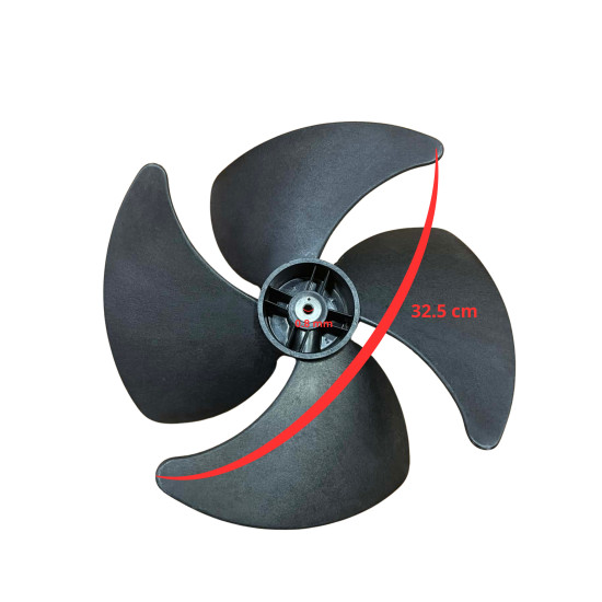 Fan-axial-impeller-left-hand-rotation-air-conditioner-outdoor-unit-CCW-355-f32.5-8mm-shaft-diameter