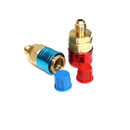 QC-12 Low Side Quick Coupler single package brass r134a refrigerant quick coupler for air conditioner ACRTOOLS