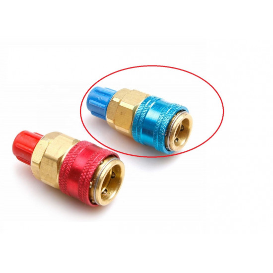 QC-12 Low Side Quick Coupler single package brass r134a refrigerant quick coupler for air conditioner ACRTOOLS QC-12 Low Side Quick Coupler single package brass r134a refrigerant quick coupler for air conditioner ACRTOOLS