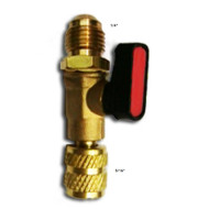 ADDAPTOR BALL VALVE 1/4" SAEM #5/16" SAEF, ACRTOOLS