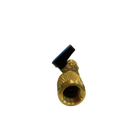 3/8" SAE Male x 3/8" SAE Female Ball Valve Adaptor without Schrader Valve ACRTOOLS