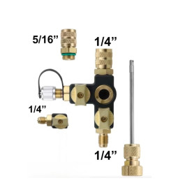ΒΑΝΑ ΠΛΗΡΩΣΗΣ ΑΦΑΙΡΕΣΗΣ ΒΕΛΟΝΑΣ 1/4 & 5/16" ACRVC2 +1/4"port 2 ball Με Υγροδείκτη ACRTOOLS 