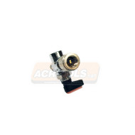 VALVE ADDAPTOR CROSS with pump valve & vacuum gauge, ACRTOOLS