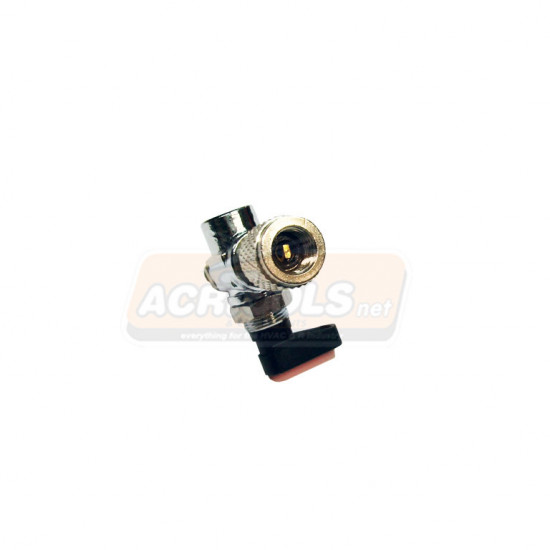 VALVE ADDAPTOR CROSS with pump valve & vacuum gauge, ACRTOOLS