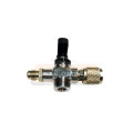 VALVE ADDAPTOR CROSS with pump valve & vacuum gauge, ACRTOOLS