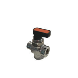 3-Way Ball Valve 1/8" NPT (Female) x 1/8" NPT (Female) x 1/8" NPT (Female) ACRTOOLS