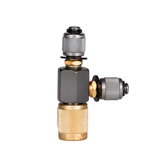 MegaSeal-low-loss-charging-T-fitting-1-4infl-CTEE14-Appion