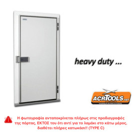 ΠΟΡΤΑ ΘΑΛΑΜΟΥ ΑΠΛΗ ΑΝΟΙΓΟΜΕΝΗ ΔΕΞΙΑ ΑΣΠΡΗ 200x100cm ΧΩΡΙΣ ΚΟΝΤΡΑ ΚΑΣΑ ΜΕ ΠΛΗΡΕΣ ΚΑΤΩΚΑΣΙ type C & ΚΛΕΙΔΑΡΙΑ ΓΙΑ ΕΦΑΡΜΟΓΕΣ ΚΑΤΑΨΥΞΗΣ (-20°C) INFRACA