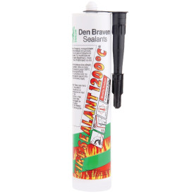 Black Acrylic Silicone 1200°C High Temperature – 280ml | Den Braven 11050102