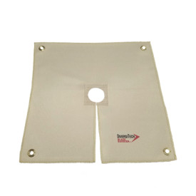 HEAT RESISTANT CLOTH - 18IN. X 18IN. KEYHOLE WITH CUTOUT FOR DRAPING OVER PIPES/TUBES DIVERSITECH USA 