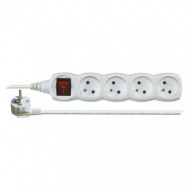 Power Strip 1,5m, 4 sockets white