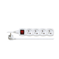 ΠΟΛΥΜΠΡΙΖΟ με Διακόπτη & Βάση 4 Θέσεων 1.5mm 16A 3680W ΑΣΠΡΟ ACRTOOLS
