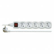 Power Strip 1,5m, 5 sockets white