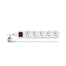 ΠΟΛΥΜΠΡΙΖΟ με Διακόπτη & Βάση 5 Θέσεων 1.5mm 16A 3680W ΑΣΠΡΟ ACRTOOLS