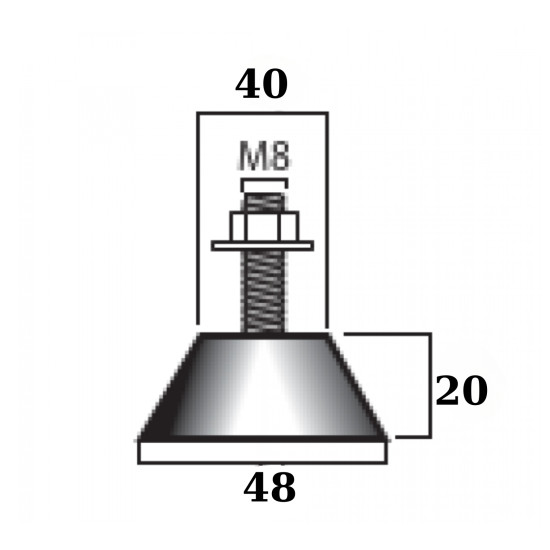 Anti-vibration-a-c-mounting-base-ACRCONEM08-Big-Foot-ACRTOOLS