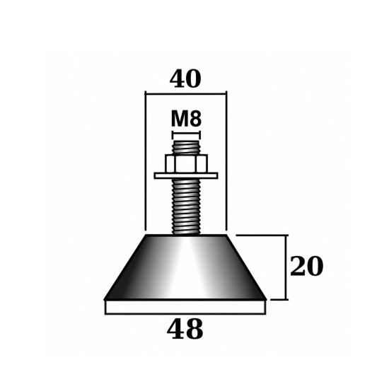 Anti-vibration-a-c-mounting-base-ACRCONEM10-Big-Foot-ACRTOOLS