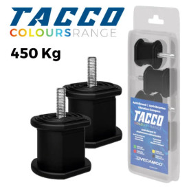 BLACK VIBRATION DAMPERS TACCO – FOR CONDENSERS UP TO 450 KG Vecamco