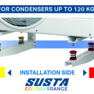 VIBRATION DAMPERS SUSTA FOR CONDENSERS UP TO 120 KG Vecamco