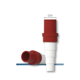 CONDENSATION CONNECTION SOFT-RIGID CCSR18 RED  "VECAMCO"