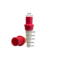CONDENSATION CONNECTION SOFT-RIGID ACR18mm RED ACRTOOLS 
