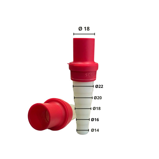 Condensation-connection-soft-rigid-ACR18mm-RED-ACRTOOLS 