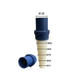 CONDENSATION CONNECTION SOFT-RIGID ACR20mm BLUE ACRTOOLS 