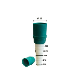 CONDENSATION CONNECTION SOFT-RIGID ACR25mm GREEN ACRTOOLS 