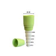 CONDENSATION CONNECTION SOFT-RIGID ACR28mm LIGHT GREEN ACRTOOLS 