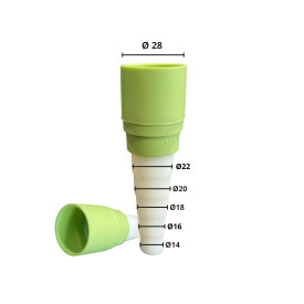 CONDENSATION CONNECTION SOFT-RIGID ACR28mm LIGHT GREEN ACRTOOLS 