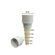 Συστολή αποχέτευσης ΜΑΛΑΚΗ-ΣKΛHPΗ ACR32mm γκρί ACRTOOLS