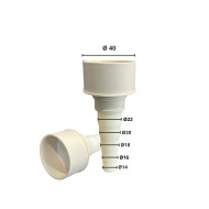 CONDENSATION CONNECTION SOFT-RIGID ACR40mm beige ACRTOOLS 