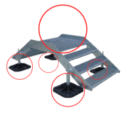 Πλατφόρμα STEP OVER 1m. mid section maxi weld assembly BBJ 
