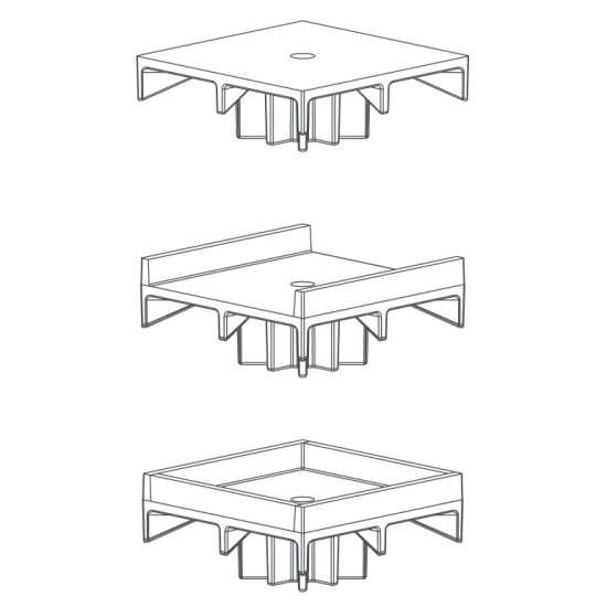 Anti-Vibration-system-platform-support-fastening-platforms-305mm-BIG-FOOT