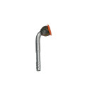 Akro-flare-6-thylhko-flare-BARB-90deg-gwnia-Omega