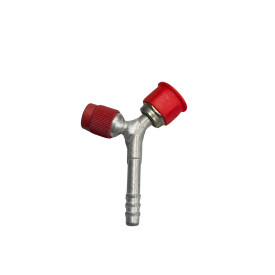 ΑΚΡΟ ORING #6 με Λήψη Πλήρωσης (QUICK COUPLER) 45° γωνία Omega 