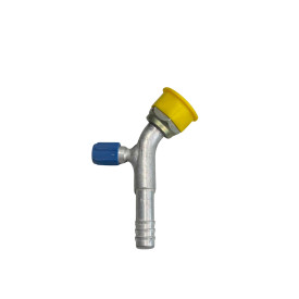 ΑΚΡΟ ORING #10 με Λήψη Πλήρωσης (QUICK COUPLER) 45° γωνία Omega 